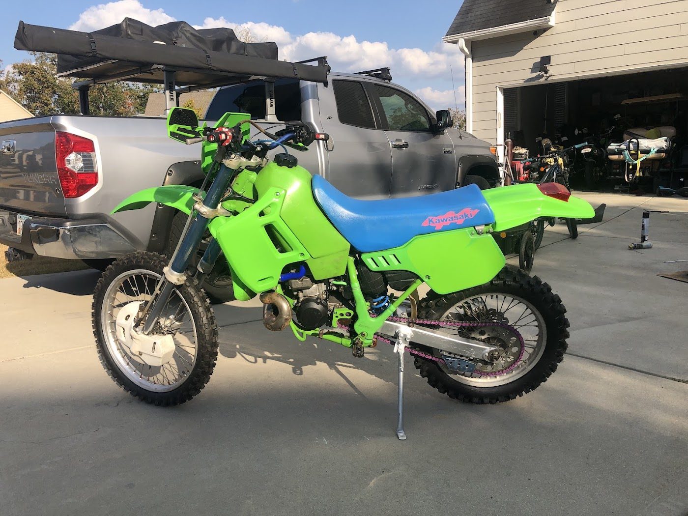 Dirt bike ready to go